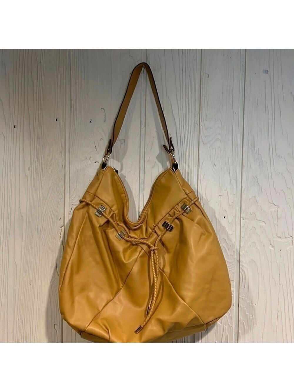 Leather Shoulder Bag Mustard